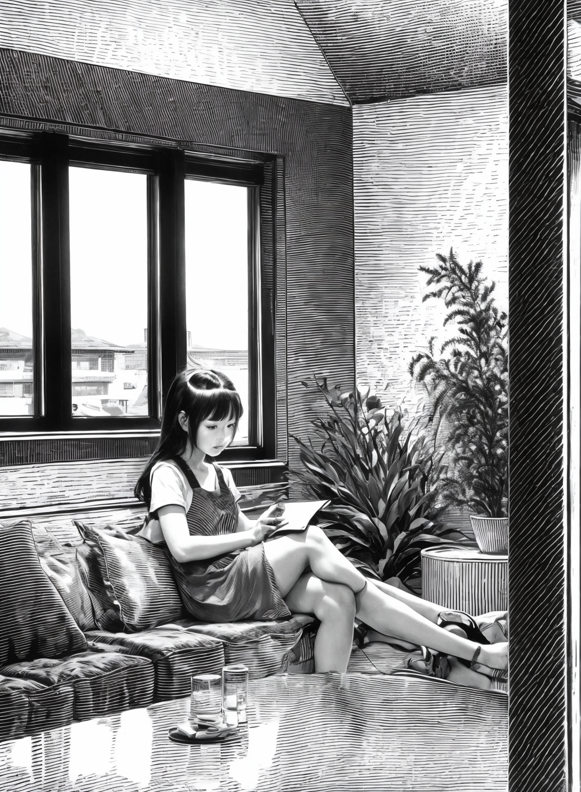 01871-615413821-banhua, a girl, indoor,mansion,Indoor, sofa, window, table, floor,   _lyco_banhua-000003_1.0_,best quality,masterpiece, Monochro.png